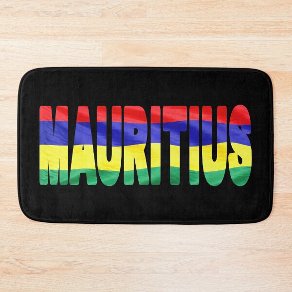 Item preview, MAURITIUS - Flag Flying in Wind cut to Letters Souvenir Sticker Shirt designed and sold by Adam Gormley.