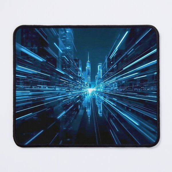 Item preview, Cybernetic Singularity and Electric Blue Light Speed designed and sold by Cozyartsss.