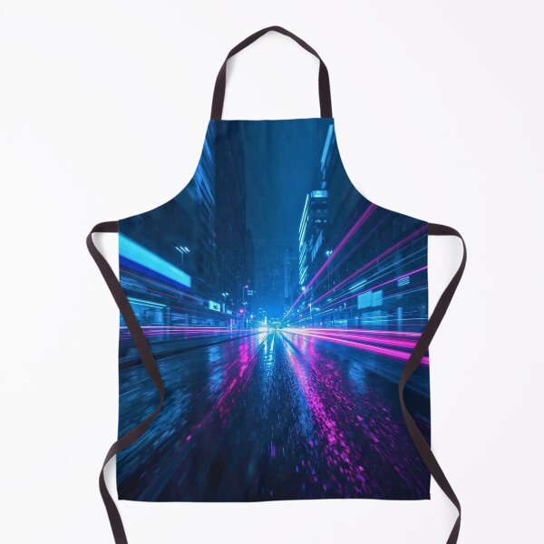 Item preview, Cyberpunk Rain Velocity in Neon Pink and Blue designed and sold by Cozyartsss.