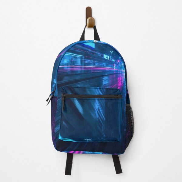 Item preview, Cyberpunk Rain Velocity in Neon Pink and Blue designed and sold by Cozyartsss.