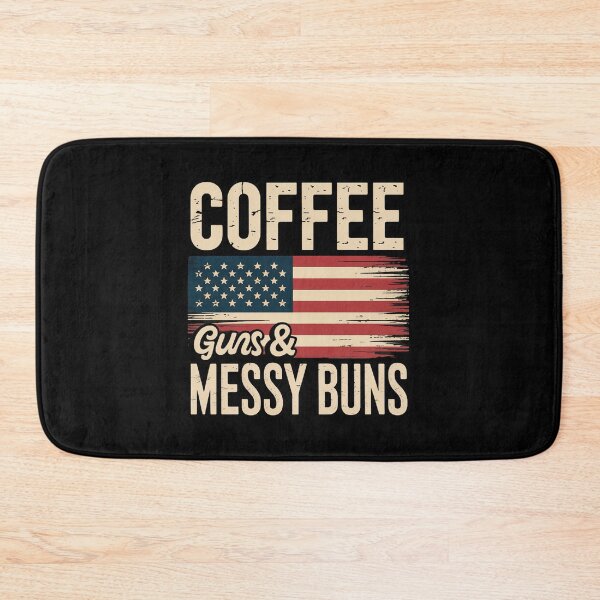Item preview, Coffee Guns & Messy Buns - USA Flag Pro Gun designed and sold by traceydowns.