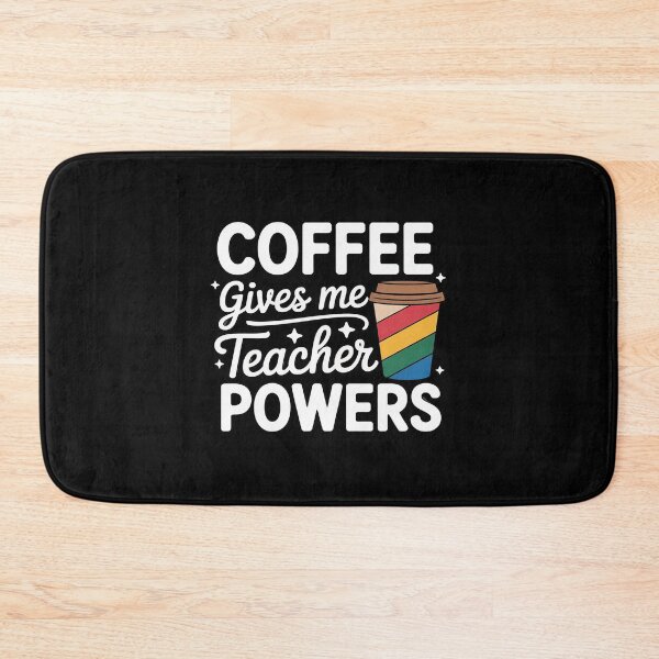 Item preview, Coffee Gives Me Teacher Powers designed and sold by traceydowns.