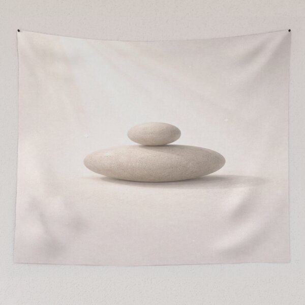 Item preview, Zen Balance – Minimalist Stones with Soft Light designed and sold by Cristhian Almanza.