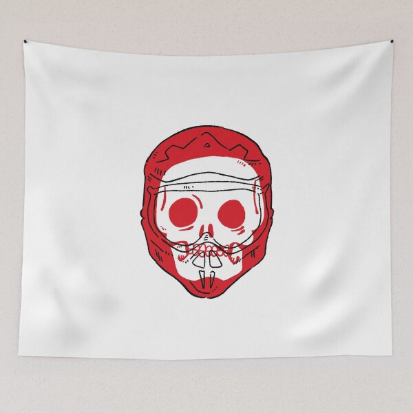 Item preview, Crimson Rider Skull: Hand-Drawn Motocross Art designed and sold by RNASstuff.