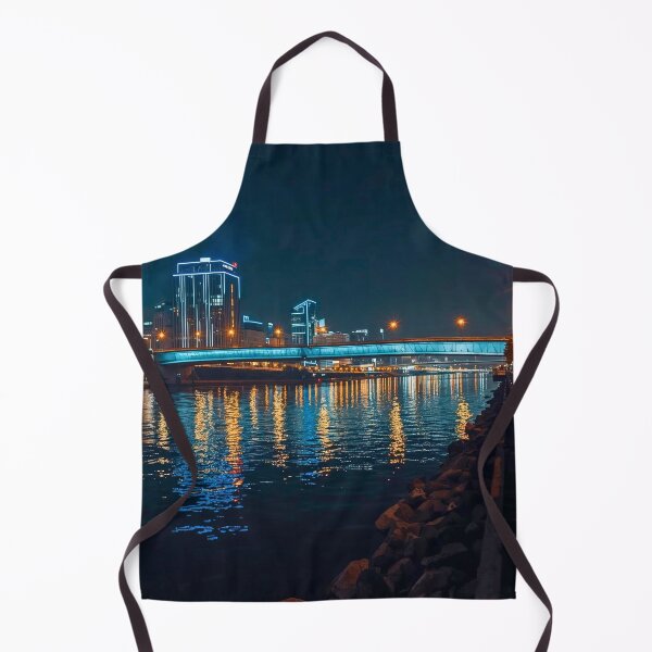 Item preview, Modern Waterfront Cityscape at Blue Twilight designed and sold by Cozyartsss.