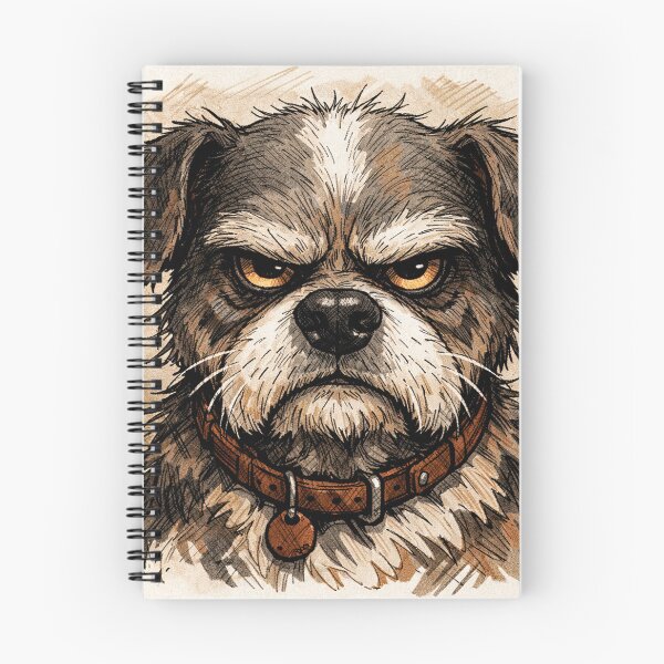 Item preview, Bold Grumpy Dog Character Art designed and sold by Silrom.