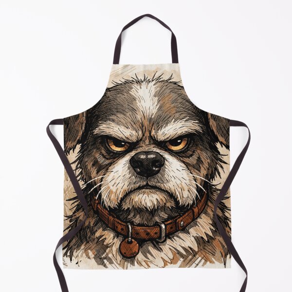 Item preview, Bold Grumpy Dog Character Art designed and sold by Silrom.