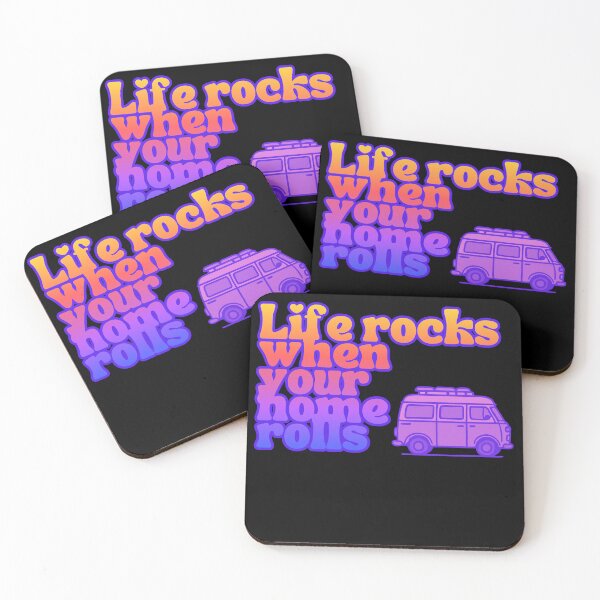 Item preview, Life rocks when your home rolls 2: purple sunrise designed and sold by modeTRIP.