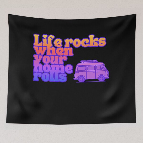 Item preview, Life rocks when your home rolls 2: purple sunrise designed and sold by modeTRIP.