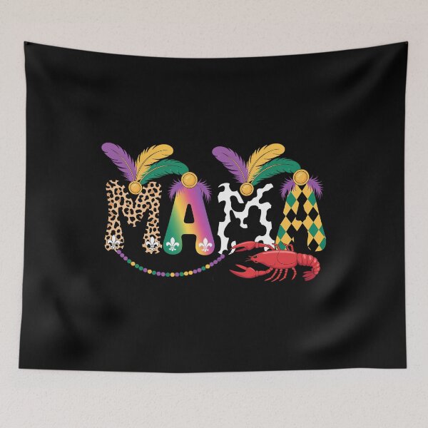 Item preview, Mardi Gras Mama Cute Crawfish & Beads designed and sold by JonathalIngham.