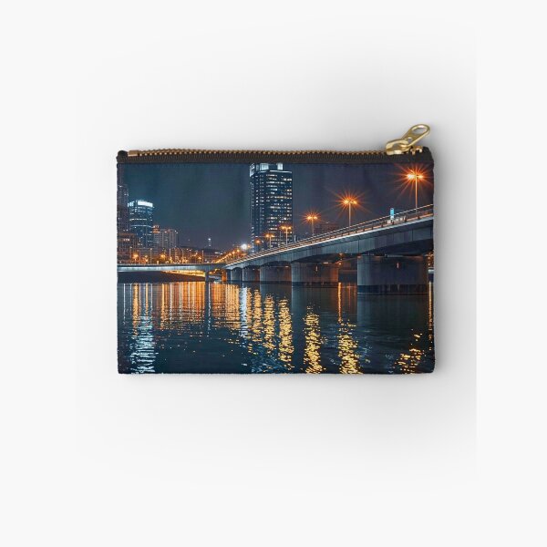 Item preview, Golden City Bridge and Shimmering Harbor Night designed and sold by Cozyartsss.