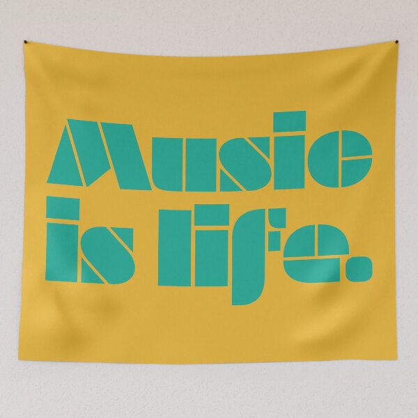 Item preview, Music Is Life - Bermuda designed and sold by sillyjess.
