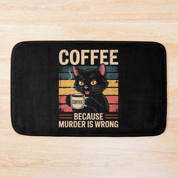 Item preview, Coffee Because Murder Is Wrong Women's Cat Coffee designed and sold by KristieRamsey.