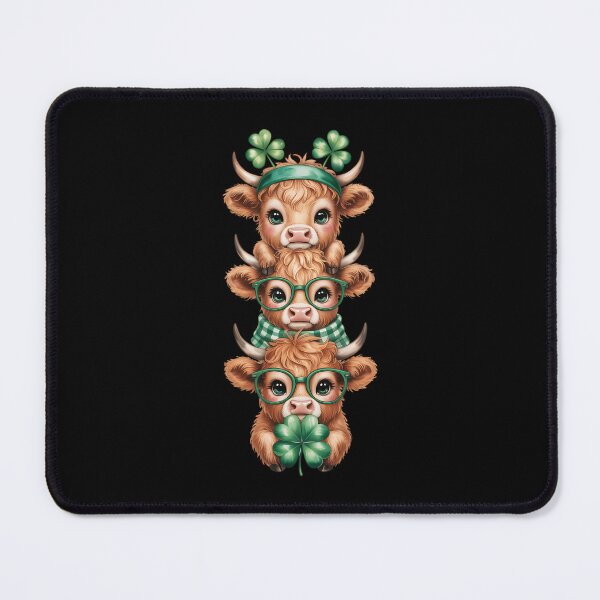 Item preview, St. Patrick's Day Highland Cow , Lucky Shamrock designed and sold by JonathalIngham.