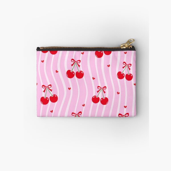 Item preview, Pink Cherry Bow Pattern – Cute Retro Kawaii Fruit Aesthetic Design designed and sold by GiftsCreek.
