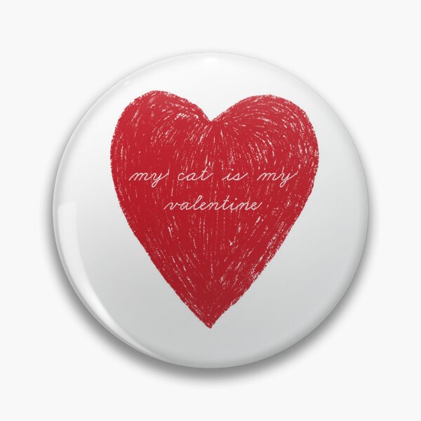 Item preview, My Cat Is My Valentine Shirt - Cute Cat Lover Valentine's Day T-Shirt with Red Heart designed and sold by hickorycorners.