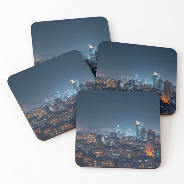 Item preview, Starlit Metropolitan Horizon and Urban Night Glow designed and sold by Cozyartsss.