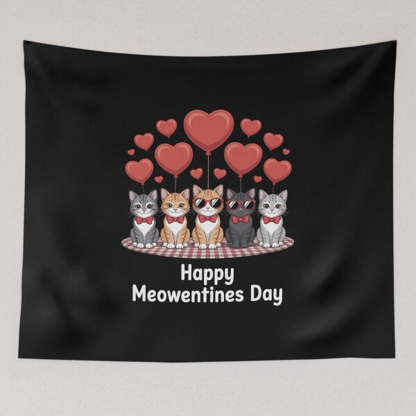 Item preview, Happy Meowentine's Day Cat Valentine's Day Cat Lover designed and sold by IdunayaStore.