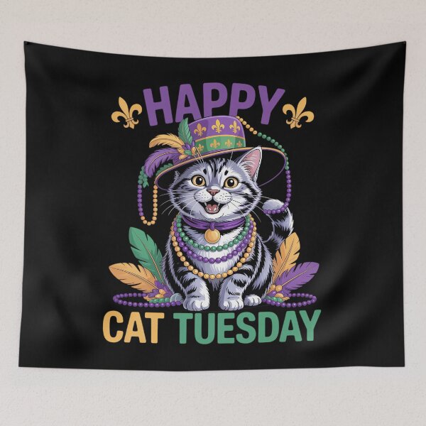 Item preview, Mardi Gras Scottish Fold Cat designed and sold by JonathalIngham.