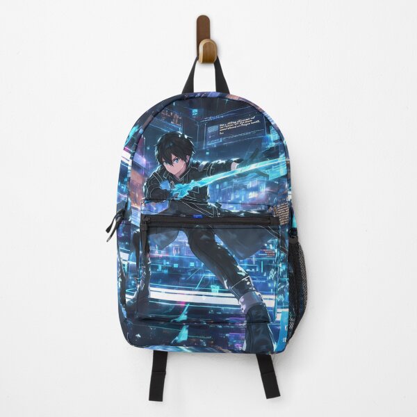 Item preview, Kirito Sword Art Online Cyber Anime Power Light Blue Energy Field designed and sold by bystudiolereve.