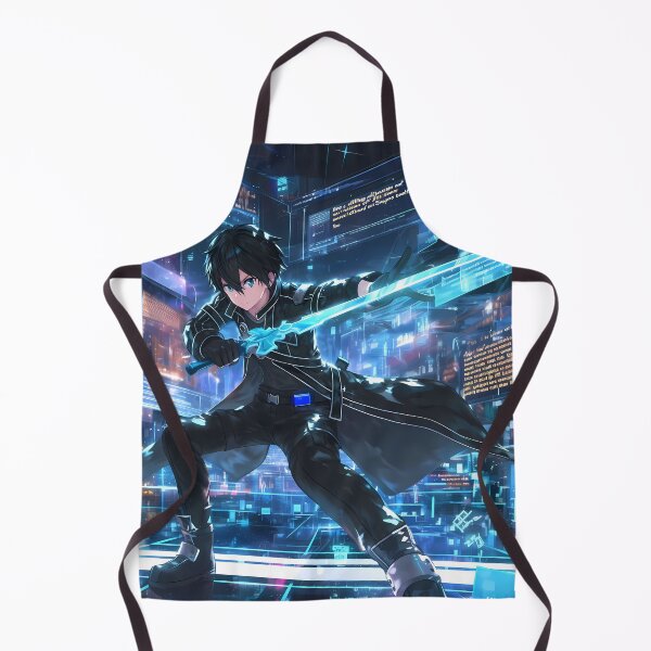 Item preview, Kirito Sword Art Online Cyber Anime Power Light Blue Energy Field designed and sold by bystudiolereve.