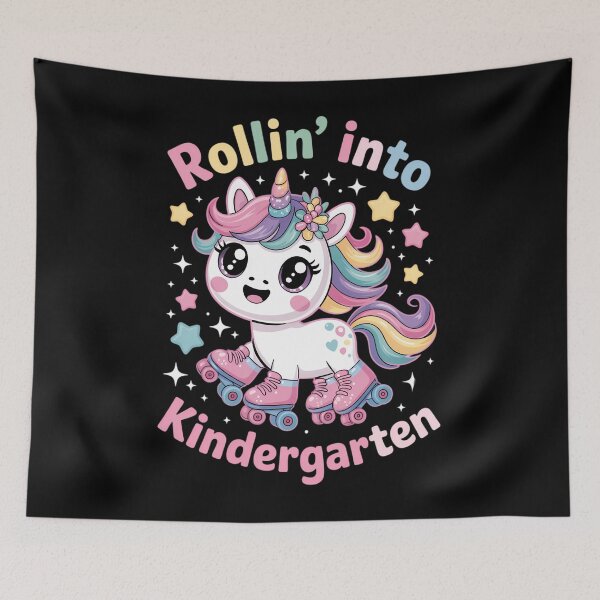 Item preview, Kindergarten Back To School First Day Girls Rollin Unicorn designed and sold by EllenJast.