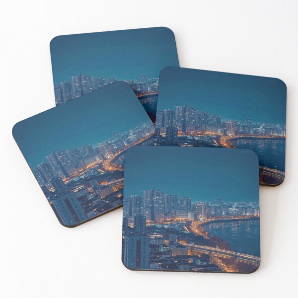 Item preview, Coastal City Glow and Winding Night Harbor designed and sold by Cozyartsss.