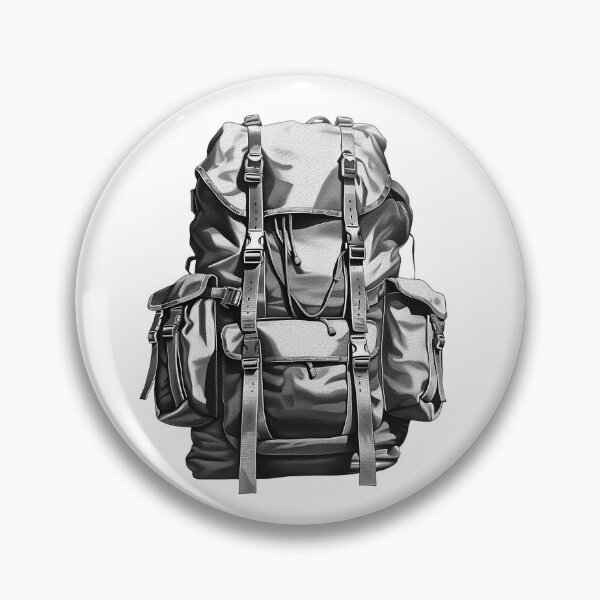 Item preview, Tactical Hiking Backpack | Survival Gear Illustration | Rugged Outdoor Adventure Design designed and sold by inkoutninja.