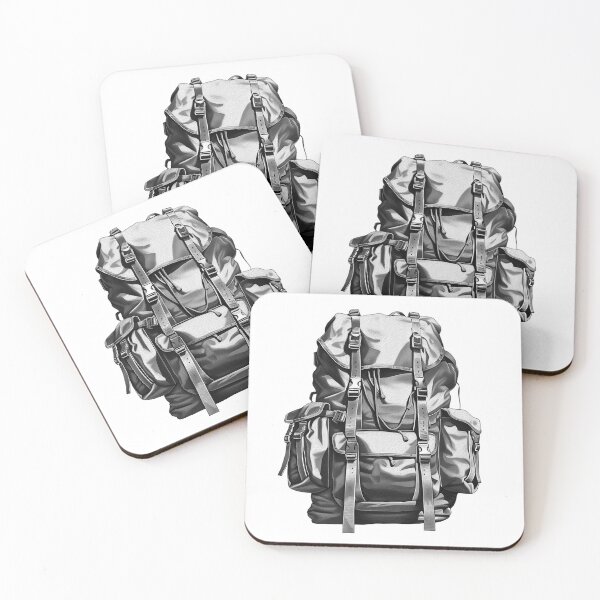 Item preview, Tactical Hiking Backpack | Survival Gear Illustration | Rugged Outdoor Adventure Design designed and sold by inkoutninja.