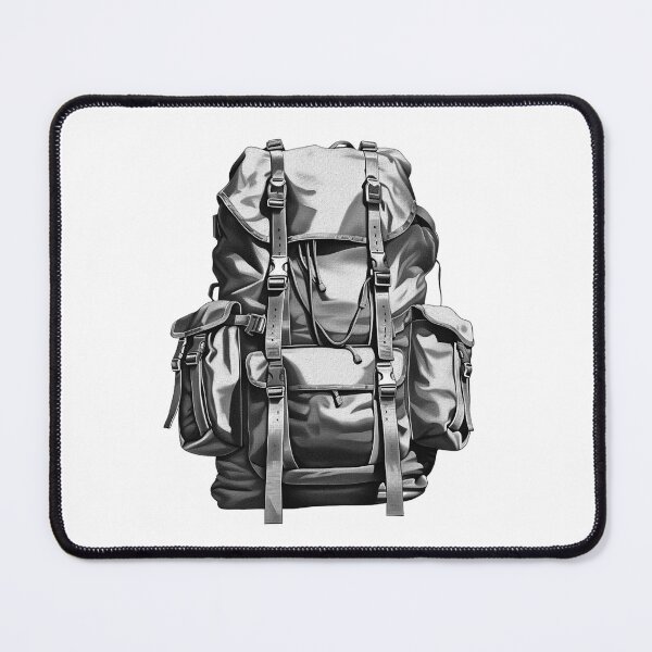 Item preview, Tactical Hiking Backpack | Survival Gear Illustration | Rugged Outdoor Adventure Design designed and sold by inkoutninja.
