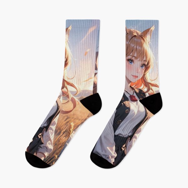 Item preview, Holo Spice And Wolf Anime Girl Waifu Autumn Wheat Field Fantasy designed and sold by CarlosBender.