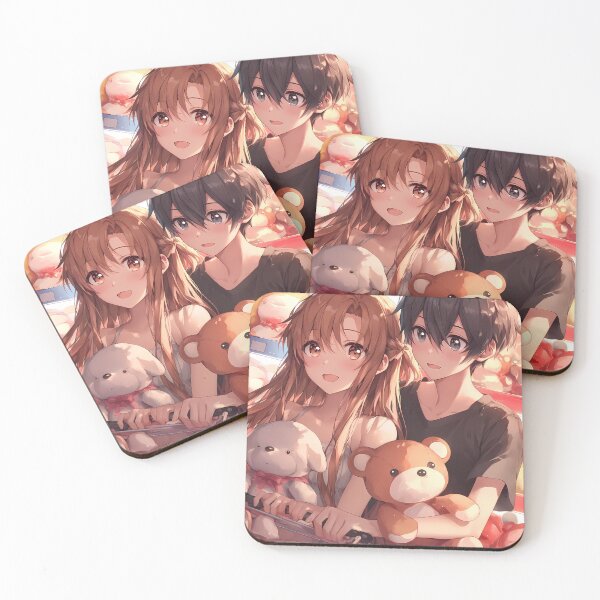 Item preview, Kirito Sword Art Online Tender Anime Couple Soft Warm Cute Moment designed and sold by bystudiolereve.