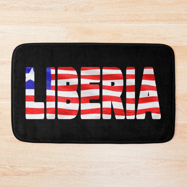 Item preview, LIBERIA - Flag Flying in Wind cut to Letters Souvenir Sticker Shirt T-Shirt designed and sold by Adam Gormley.