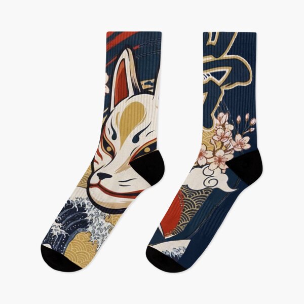 Item preview, Kitsune Mask with Japanese Dreamscape designed and sold by vivi-va.