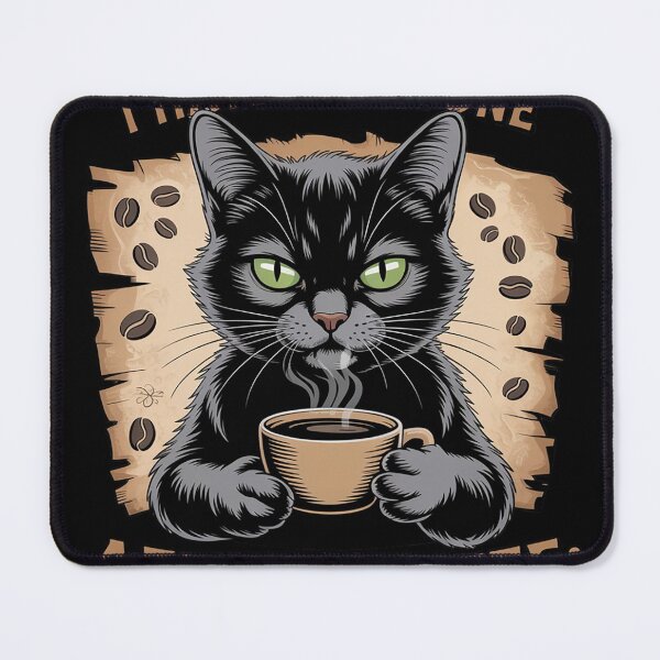Item preview, Before Coffee I Hate Everyone After Coffee Black Cat Drink Men Women designed and sold by KristieRamsey.