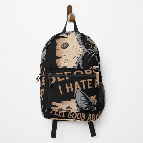Item preview, Before Coffee I Hate Everyone After Coffee Black Cat Drink Men Women designed and sold by KristieRamsey.