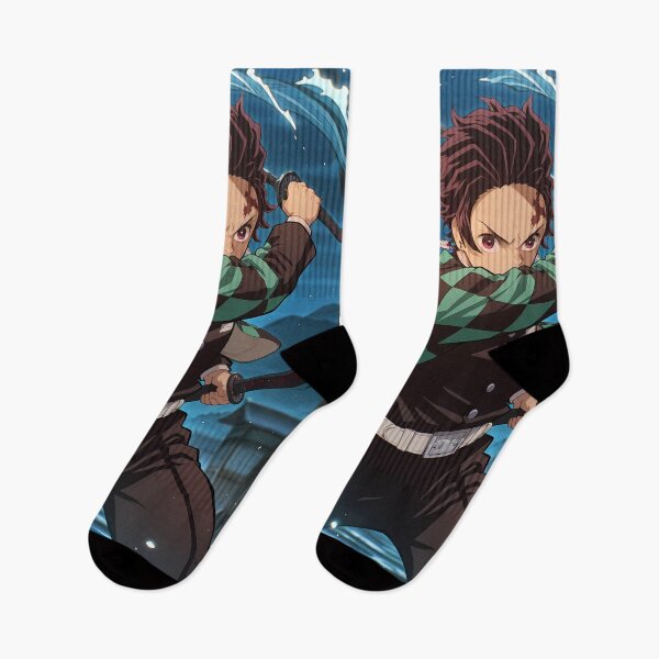 Item preview, Demon Tanjiro Kamado Anime Heroic Kimetsu No Yaiba Water Dynamic Night Power designed and sold by CarlosBender.