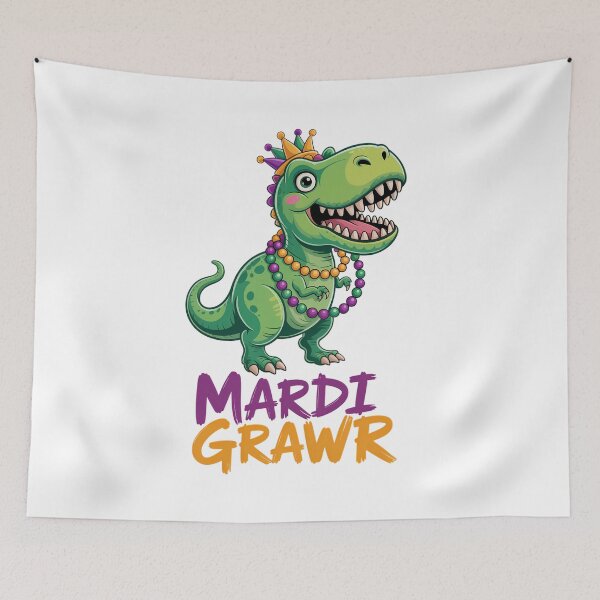 Item preview, Mardi Gras T-Rex Funny Dinosaur Party designed and sold by JonathalIngham.