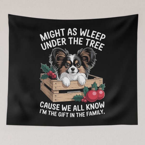 Item preview, Favorite Family Papillon Puppy Christmas Humor Quote designed and sold by EllenJast.