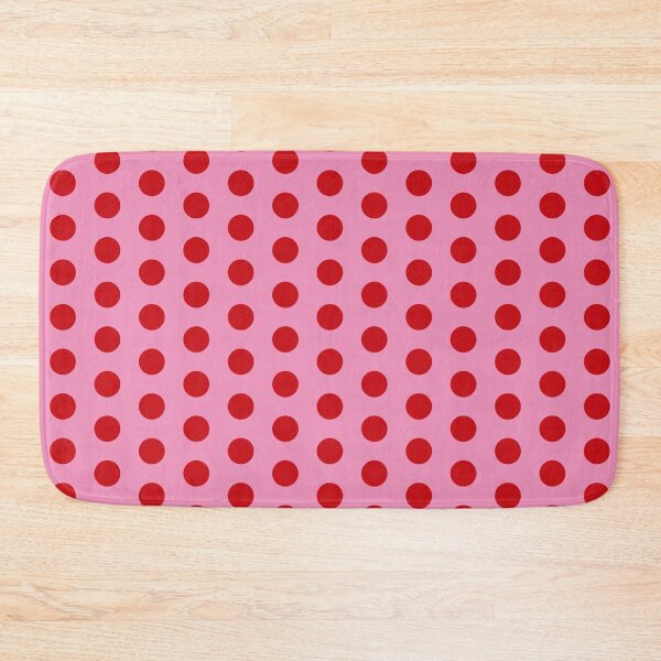 Item preview, Red on Pink Valentines Day Polka Dots designed and sold by DanielleGensler.