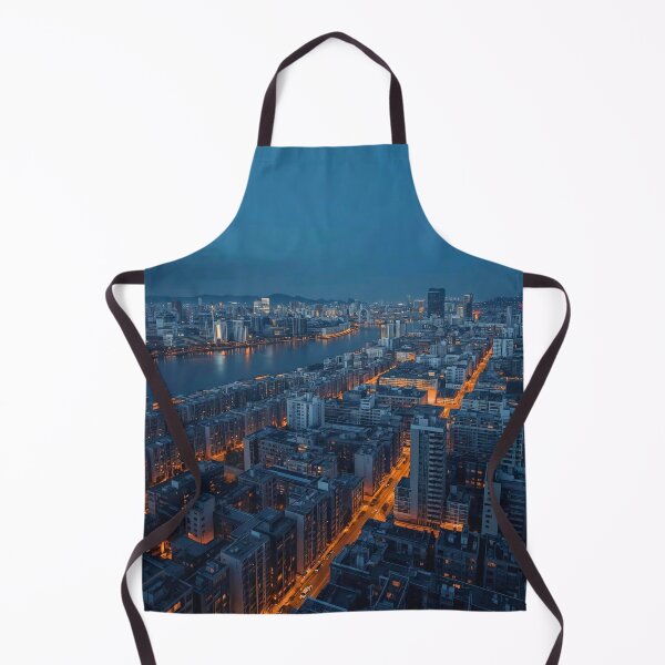 Item preview, Urban River Grid Aerial Night Pulse and Golden Avenues designed and sold by Cozyartsss.