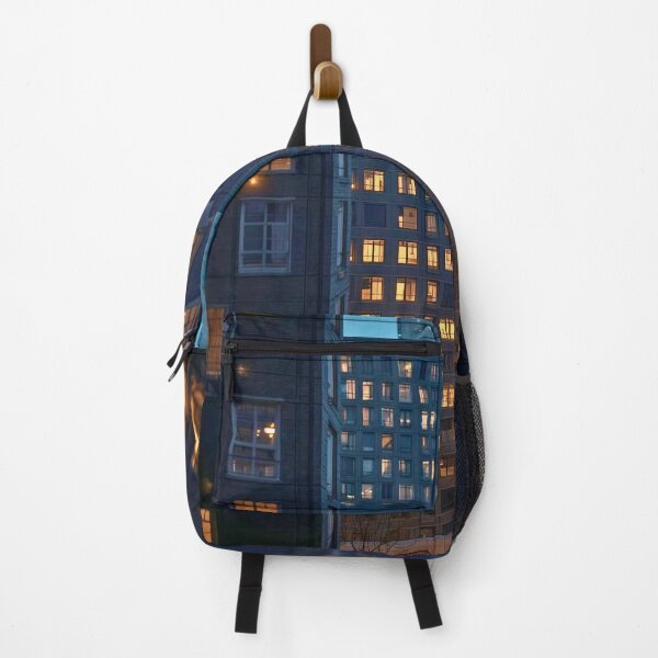 Item preview, Urban Solitude Glowing Windows of the Midnight City designed and sold by Cozyartsss.