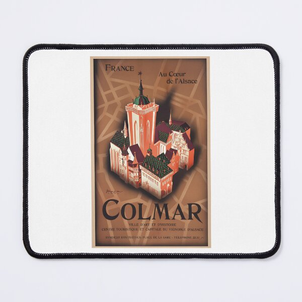 Item preview, Vintage Travel Poster of Colmar: Au Cœur de l'Alsace designed and sold by CharlieDesings.