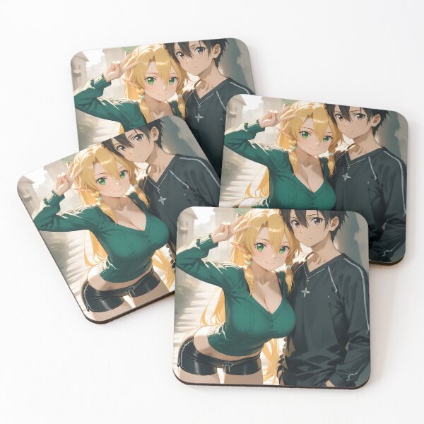 Item preview, Kirito Sword Art Online Warm Anime Couple Street Soft Golden Moment designed and sold by bystudiolereve.