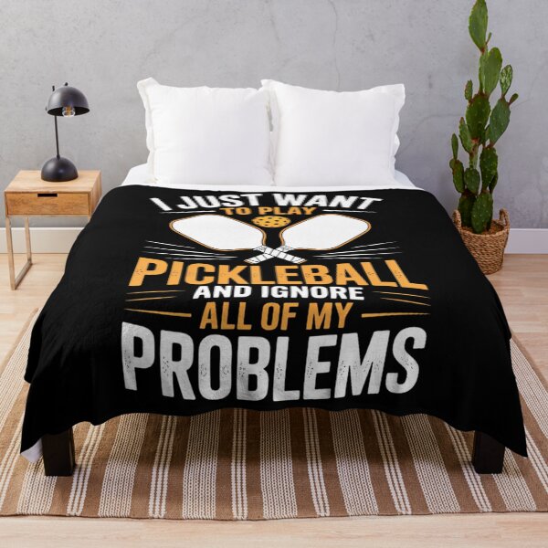 Item preview, I Just Want to Play Pickleball - Pickleballers Sports Lover designed and sold by EllenJast.
