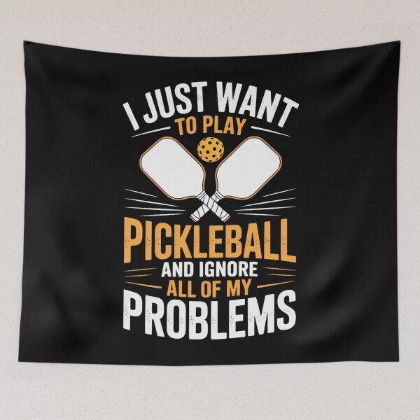 Item preview, I Just Want to Play Pickleball - Pickleballers Sports Lover designed and sold by EllenJast.