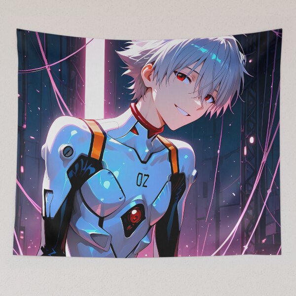 Item preview, Kaworu Nagisa Neon Genesis Evangelion Anime Pilot Plugsuit Sci Fi Neon designed and sold by CarlosBender.
