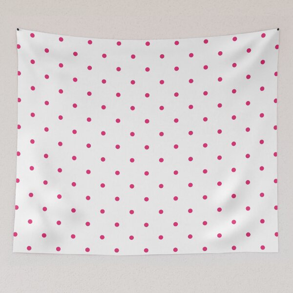 Item preview, Hot Pink & White Polka Dot Pattern – Retro 50s Minimalist Vintage Design designed and sold by DaisyHouse.