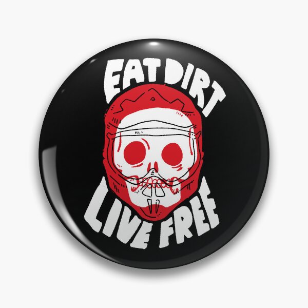 Item preview, Eat Dirt Live Free: Red Skull Motocross Mantra designed and sold by RNASstuff.