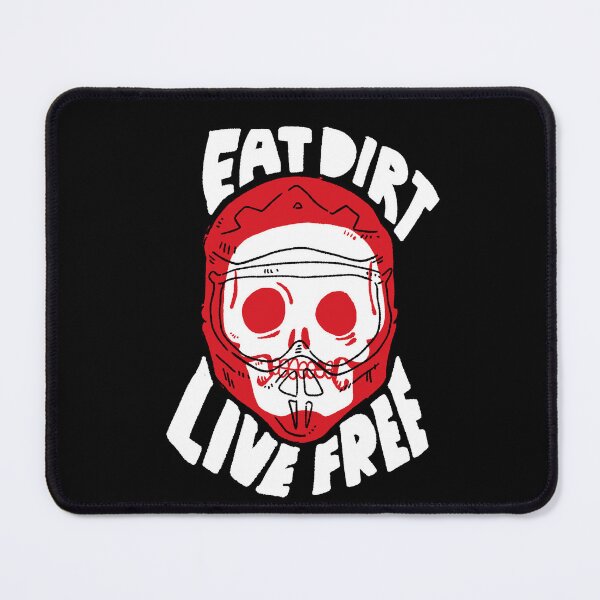 Item preview, Eat Dirt Live Free: Red Skull Motocross Mantra designed and sold by RNASstuff.
